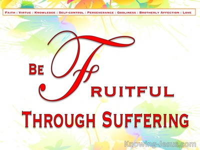 Be Fruitful Through Suffering